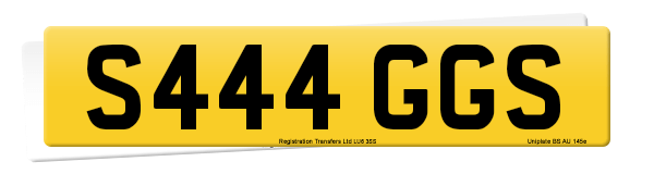 Registration number S444 GGS